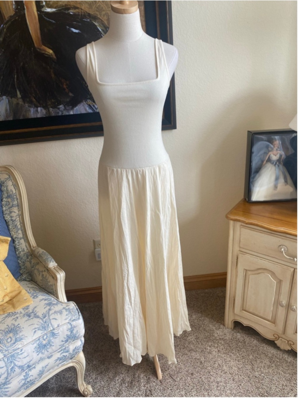 NWT Johanna Ortiz Ecru Mariner Maxi Dress Size 4 - Picture 2 of 6